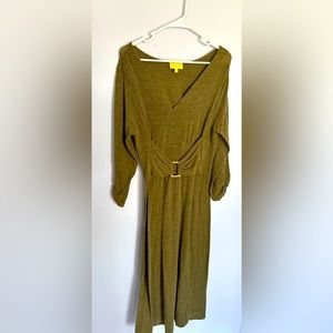Womens soft sweater material dress 1X